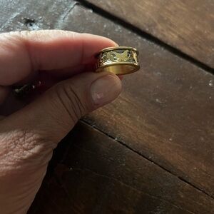 Charriol Forever Butterfly Ring Stainless Steel Size: 52 runs smaller